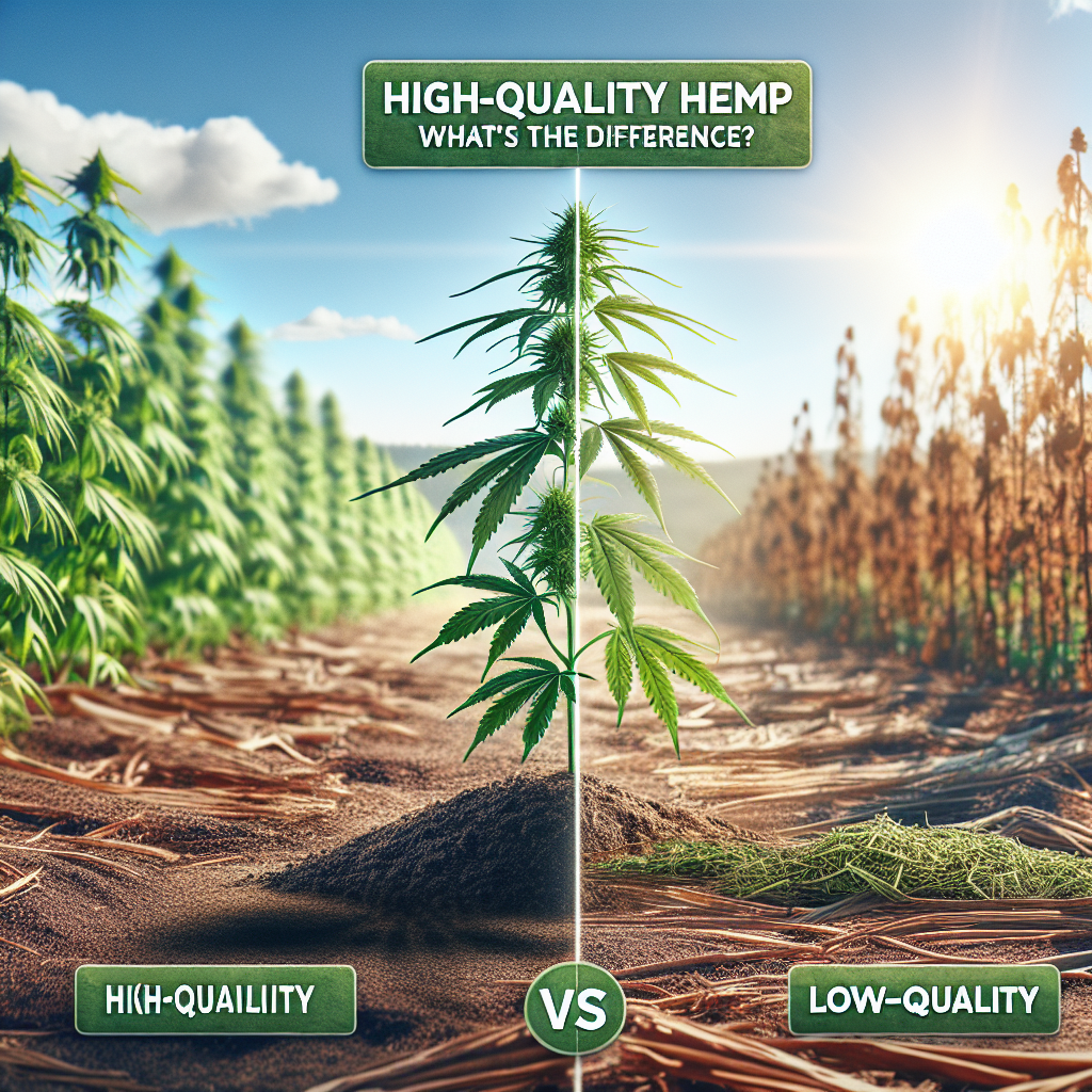 High-Quality Hemp vs. Low-Quality: What’s the Difference?
