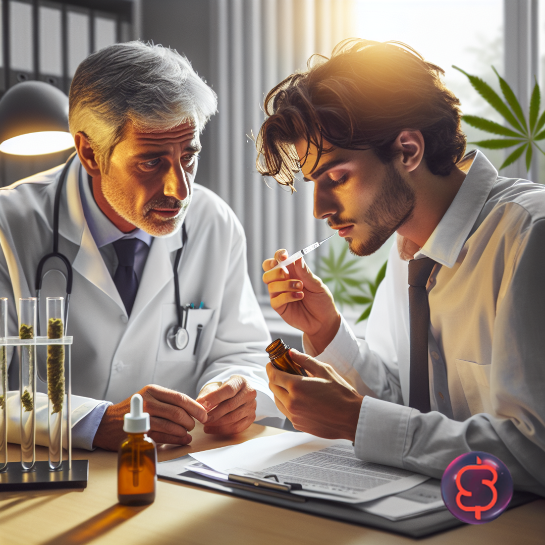 Editorial-style photo of lab testing standards for hemp cannabinoid purity in daily life, candid ...