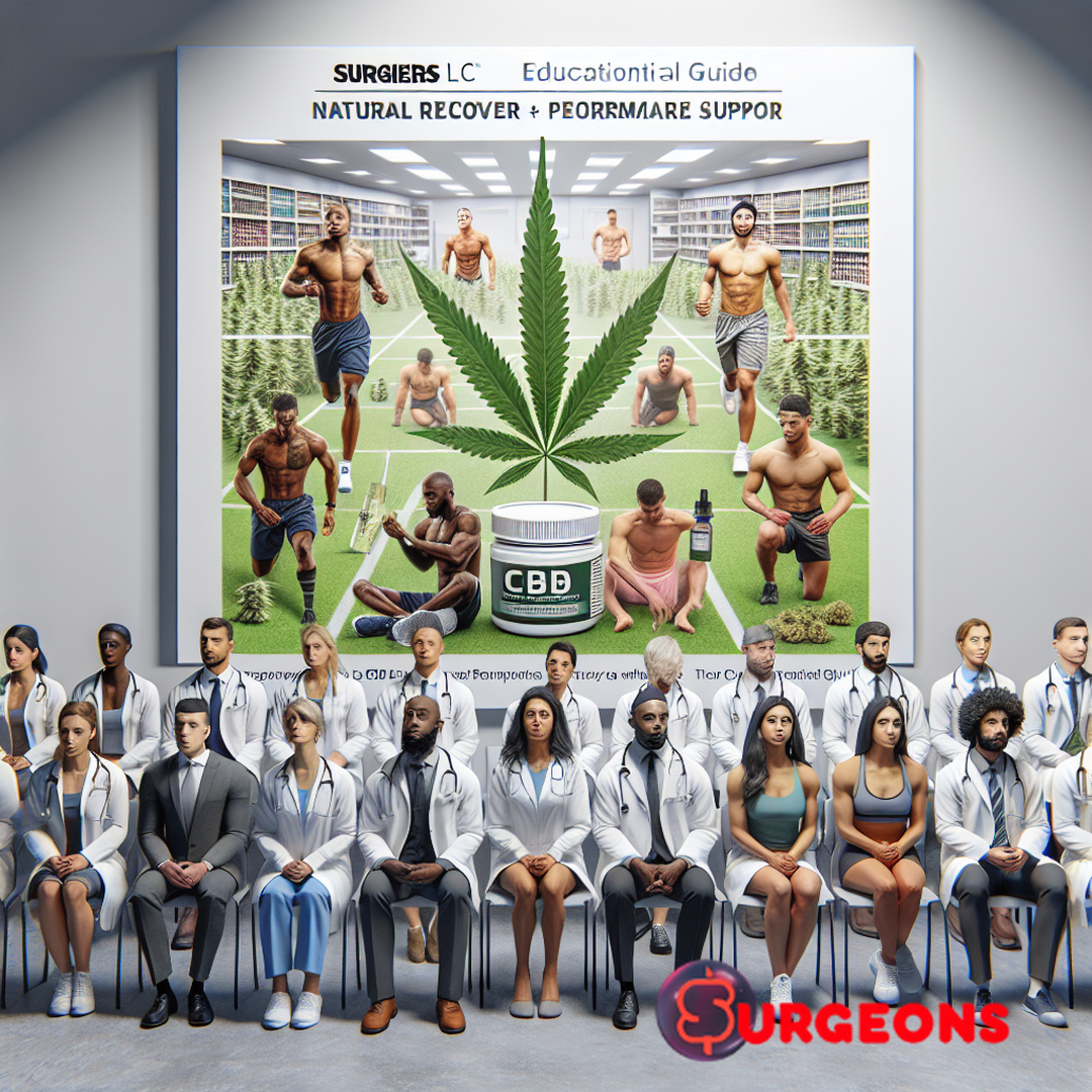 CBD for Athletes: Natural Recovery & Performance Support | Surgeons LLC educational guide illustr...
